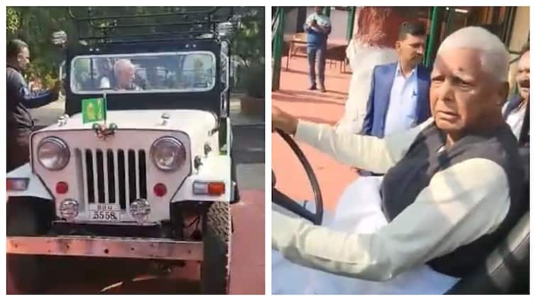 WATCH: Lalu Yadav Takes Trip Down Memory Lane, Drives His 'First Car' On Streets Of Patna WATCH: Lalu Yadav Takes Trip Down Memory Lane, Drives His 'First Car' On Streets Of Patna