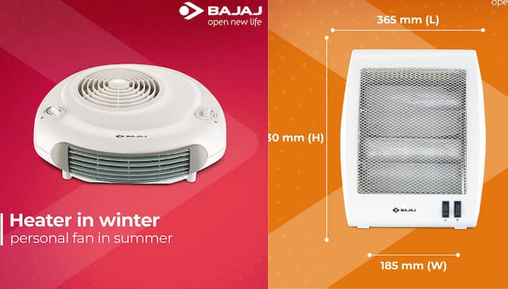 Amazon Offer on Bajaj Heat Convector Room Heater Buy Bajaj Room Heater Best Brand Room Heater Safest Room Heater Shock Proof Room Heater Amazon Deal:  सर्दियों में हीटिंग और गर्मियों में फैन की तरह काम करता है ये Bajaj Room Heater, ऑफर में 32% डिस्काउंट पर खरीदें