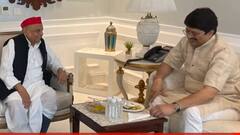UP Chunav: सपा संस्थापक Mulayam Singh Yadav से मिले Raja Bhaiya, Tweet कर दी जानकारी| Khabare tabadtod