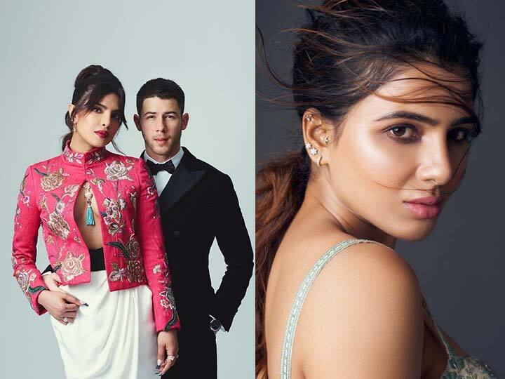 samantha ruth prabhu react on priyanka chopra video roasting nick jonas Samantha React On Priyanka Chopra : प्रियांकाने निक जोनसची उडवली खिल्ली; समंथाच्या रिअ‍ॅक्शनने वेधलं लक्ष