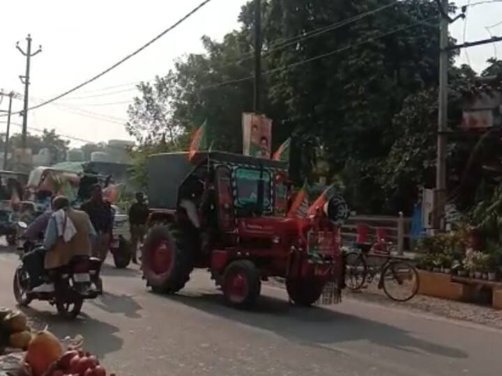 In Sultanpur only 7 tractors reached the tractor rally taken out in support of the government ANN Sultanpur News: बीजेपी किसान मोर्चा का दावा हुआ फेल, सरकार के समर्थन में निकाली गई ट्रैक्टर रैली में पहुंचे सिर्फ 7 ट्रैक्टर