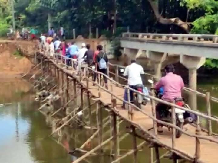 Thanjavur: Damage to Thiruvananthapuram-Veppathur bridge - Public traveling around 10 km தஞ்சாவூர்: திருபுவனம்-வேப்பத்துார் பாலம் சேதம் - 10 கிலோ மீட்டர் சுற்றி செல்லும் பொதுமக்கள்