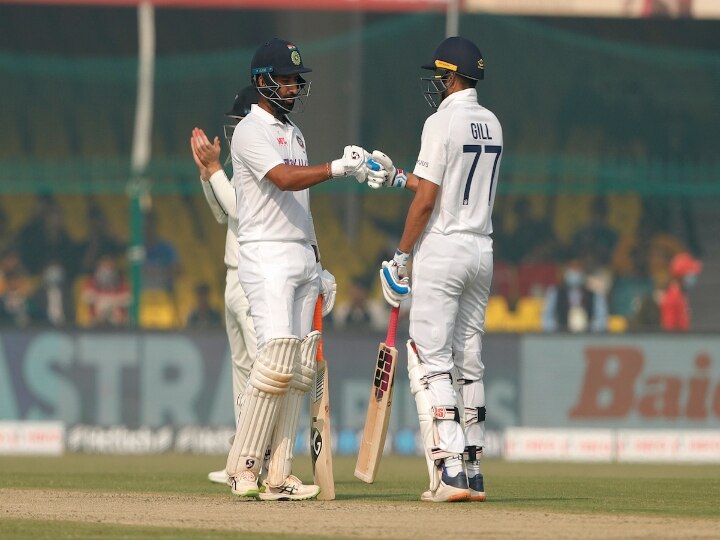 IND vs NZ 1st Test Day 1: அரைசதம் அடித்த கையோடு, போல்டான சுப்மன்கில்..! கரைசேர்ப்பார்களா புஜாரா - ரஹானே ஜோடி?