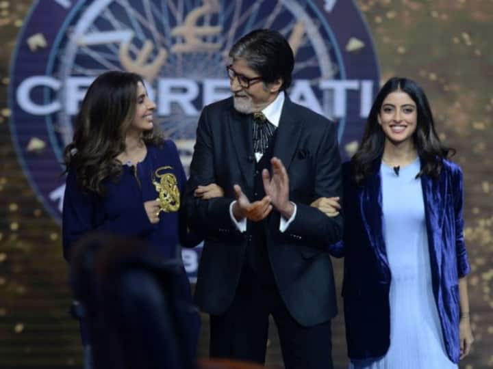'After 21 Years, 999 Episodes', Amitabh Bachchan Welcomes Shweta Bachchan & Navya Naveli Nanda On 'KBC 13' 'After 21 Years, 999 Episodes', Big B Welcomes Shweta Bachchan & Navya Naveli Nanda On 'KBC'