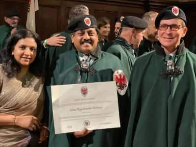 Forbes-Listed Kerala Entrepreneur Becomes First Indian To Be Honoured With Knighthood In Italy Forbes-Listed Kerala Entrepreneur Becomes First Indian To Be Honoured With Knighthood In Italy
