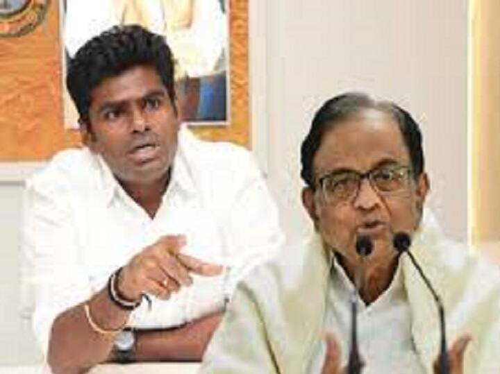 War of words between P.Chidambaram and Annamalai in twitter மீண்டும் தொடங்கிய வார்த்தைப்போர்.. இந்தமுறை ப.சிதம்பரம்; பதில் ட்வீட் போட்ட அண்ணாமலை..