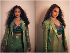 Sonakshi Sinha Photos: ग्रीन शिमरी ड्रेस में तेवर दिखातीं Sonakshi Sinha की इन ग्लैमरस तस्वीरों ने बढ़ाई फैंस की धड़कनें, यहां देखें खूबसूरत तस्वीरें