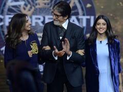 KBC 13: केबीसी के सेट से बेटी Shweta Bachchan और Navya Naveli Nanda के साथ फोटो शेयर कर Amitabh Bachchan ने कही ये बात