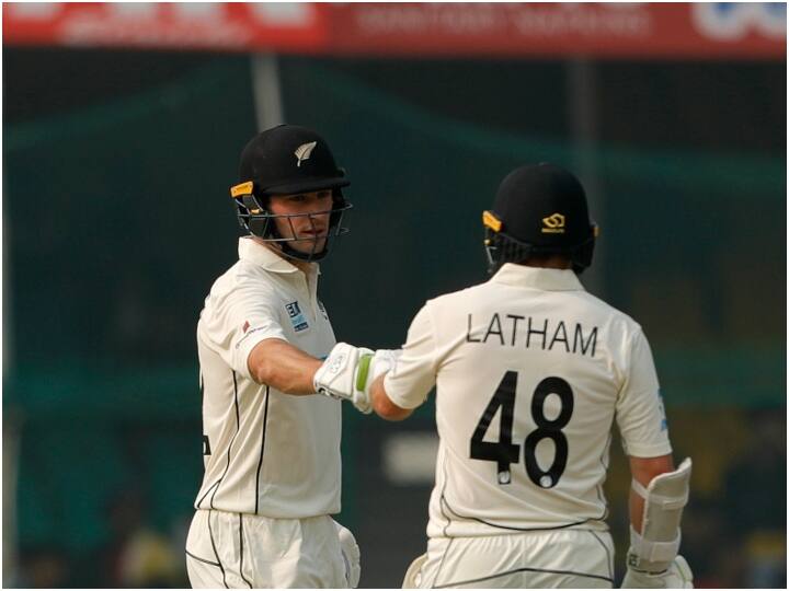 IND vs NZ 1st Test second day in the name of New Zealand, the pair of Latham and Young weighed heavily on the Indian bowlers IND vs NZ 1st Test: न्यूजीलैंड के नाम रहा दूसरा दिन, भारतीय गेंदबाजों पर भारी पड़ी लाथम और यंग की जोड़ी