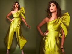 Shilpa Shetty Sizzling Look: शाइनिंग ग्रीन आउटफिट पहनकर ऐसे इतराईं शिल्पा शेट्टी कि फैंस की रुक गईं सांसें!