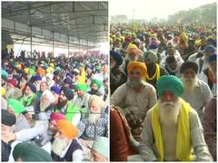 Kisan Andolan: दिल्ली के बॉर्डर पर महापंचायत में जुटे सैकड़ों किसान, टिकैत बोले- बिना बातचीत के आंदोलन खत्म करने का प्लान नहीं