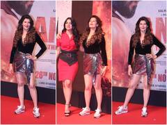 IN PICS: 61-Year-Old Salman Khan's EX Sangeeta Bijlani Steals The Thunder At 'Antim' Movie Screening While Posing In A Mini Skirt