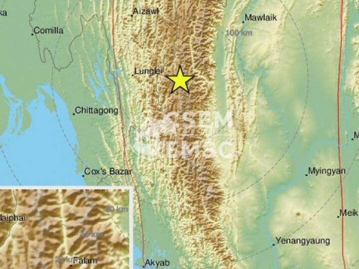 earthquake of magnitude 6 3 strikes 175 km e of chittagong bangladesh Earthquake : भारत-बांग्लादेश सीमेवर भूकंपाचे धक्के, 6.3 रिश्टर स्केलची तीव्रता