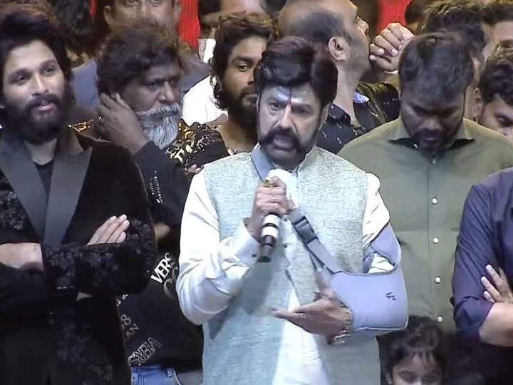 Nandamuri Balakrishna Requested Governments To Support Cinema in Akhanda Pre Release Event Speech Balakrishna Speech: సినిమాకు ప్రభుత్వాలు సహకరించాలి.. అఖండ వేదికపై బాలయ్య స్పీచ్.. మరో సినిమాపై హింట్.. దర్శకుడు ఎవరంటే?