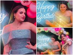 Himanshi Khurana Birthday: 'पंजाब की Aishwarya Rai' के बर्थडे पर साथ कैंडल बुझाते दिखे बॉयफ्रेंड Asim Riaz, हिमांशी खुराना ने सिल्वर ड्रेस में दिए पोज