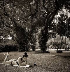 Elli Avram Photos: बिकिनी पहने गार्डन में लेटकर किताब पढ़ते Elli Avram के इस किलर लुक ने बढ़ाया इंटरनेट का पारा, देखिए तस्वीरें