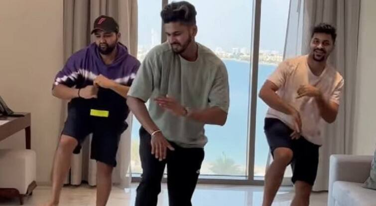 rohit sharma shreyas iyer shardul thakur dance on shahri babu song goes viral on Instagram Rohit-Shreyas Dance:  રોહિત શર્માએ શ્રેયસ અય્યરની શાનદાર સદી પર શેર કર્યો ખાસ વીડિયો, બન્નેનો ડાન્સ જોઈને હસવું નહીં રોકાય