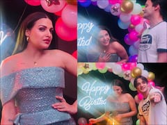 Bigg Boss 13's Himanshi Khurana Sizzles In Shimmery Outfit As She Celebrates Birthday With Asim Riaz