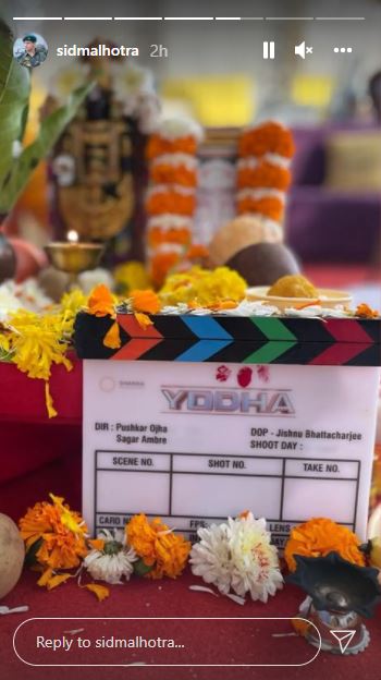 Sidharth Malhotra begins shooting for 'Yodha', receives welcome note from Dharma Productions