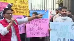 Delhi: No salary to resident doctors for months, watch visuals of protest