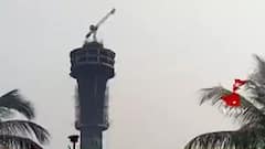 Howrah: হাওড়ার টিকিয়াপাড়ায় হেলে পড়েছে নির্মীয়মাণ টাওয়ার-রেস্তোরাঁ। Bangla News