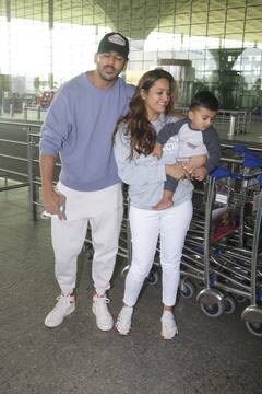 Anita Hassnandani Baby: पहली बार बच्चे को गोद में लिए एयरपोर्ट पर दिखीं अनीता हसनंदानी, खुलकर लुटाया प्यार