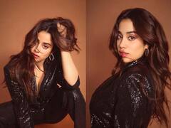 Janhvi Kapoor Photo : ब्लॅक शिमरी आउटफिट अन् जान्हवी कपूरच्या दिलकश अदा