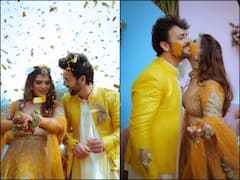PICS: Kundali Bhagya's Sanjay Gagnani & Poonam Preet Look Elegant As They Twin In Yellow At Haldi Function