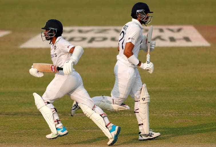 IND vs NZ 1st Test Kanpur: India sets 284 runs target for new zealand for won match IND vs NZ, 1st Test: ભારતે ન્યૂઝીલેન્ડને જીતવા 284 રનનો આપ્યો ટાર્ગેટ, અય્યરના 65 રન