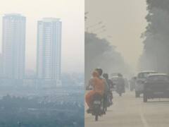 Air Pollution: नोएडा में फिर जहरीली हुई हवा, लोगों को आंखों में जलन और सांस लेने में हो रही तकलीफ