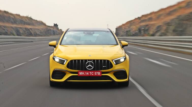 mercedes amg a45 s first drive review on natrax full specifications  First Drive Review:  Mercedes-AMG A45S માં કેટલી તાકાત છે ? જાણો કિંમત અને ફિચર્સ