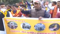 Devsthanam Board पर चल रहे प्रदर्शन में पुरोहितों ने मांगा अखाड़ा परिषद से समर्थन
