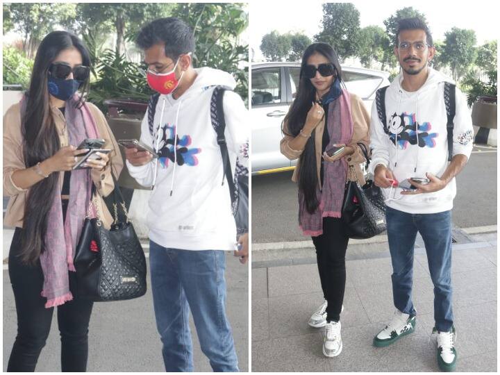 Dhanashree Yujvendra: क्रिकेटर युजवेंद्र चहल (Yujvendra Chahal) को हाल ही में पत्नी धनाश्री के साथ स्पॉट किया गया. इस दौरान इस स्टार कपल की कुछ तस्वीरें हम आपके लिए लेकर आए हैं जिन्हें आप आगे की स्लाइड्स में देख सकते हैं.