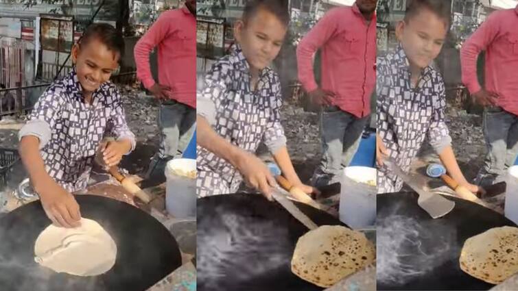 Viral Video 9-yr-old boy’s paratha making skill is a hit on the Internet Viral Video: সংসারে প্রবল অর্থাভাব, পেটের টানে পরোটা বেচল ৯ বছরের বালক