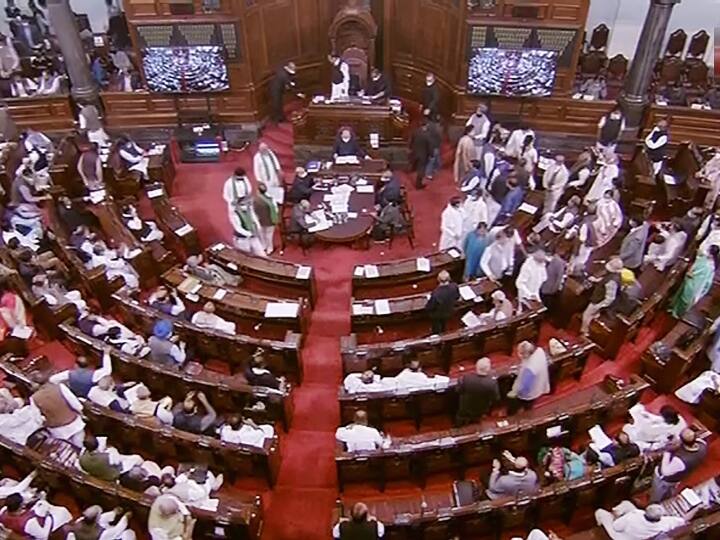 Parliament Winter Session Opposition leaders show anger in the House against the suspension of Rajya Sabha members Parliament Winter Session:  राज्यसभा सदस्यों के निलंबन पर विपक्षी नेताओं का सदन में दिखा गुस्सा, परिसर में किया प्रदर्शन