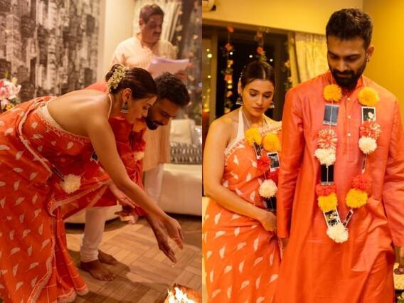 Wedding Bells: शादी के सीजन में इस मशहूर हसीना ने बॉयफ्रेंड के साथ घर में ही रचा ली शादी, देखिए शादी की Inside Photos Wedding Bells: शादी के सीजन में इस मशहूर हसीना ने बॉयफ्रेंड के साथ घर में ही रचा ली शादी, देखिए शादी की Inside Photos