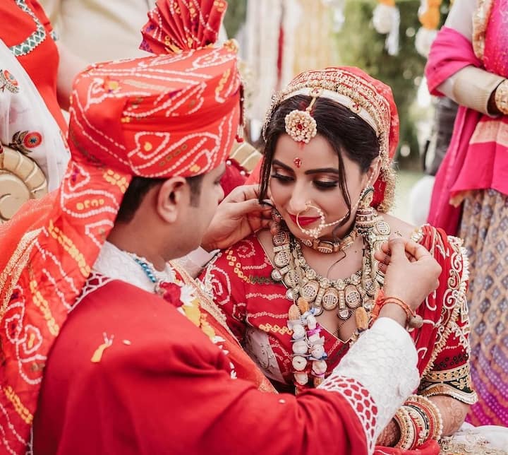 Both Neil and Aishwarya shared some beautiful moments from their wedding on their social media including the sindoor daan ceremony and the sacred custom of tying the mangalsutra. (Image courtesy – Instagram)