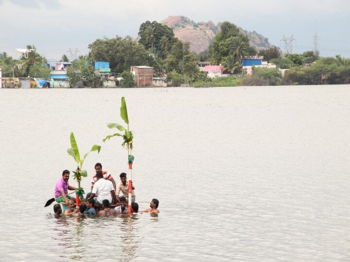 50 ஆண்டுகளுக்கு பின் நிரம்பிய மாடக்குளம் கண்மாய் - பாரம்பரிய முறையில் விழா எடுத்த மதுரை வாசிகள்