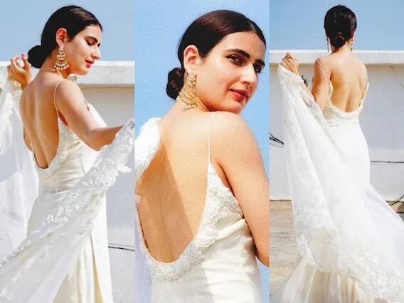 Fatima Sana Sheikh Photos: બૉલીવુડ અભિનેત્રી ફાતિમા સના શેખે (Fatima Sana Sheikh) તાજેતરમાં જ પોતાનુ લેટેસ્ટ ફોટોશૂટ કરાવ્યુ છે, જેની તસવીરો તેને ઇન્સ્ટાગ્રામ દ્વારા ફેન્સની સાથે શેર કરી છે. ફાતિમા સના શેખની આ ઇન્ડો વેસ્ટર્ન સ્ટાઇલ ખુબ ઝડપથી વાયરલ થઇ રહી છે.