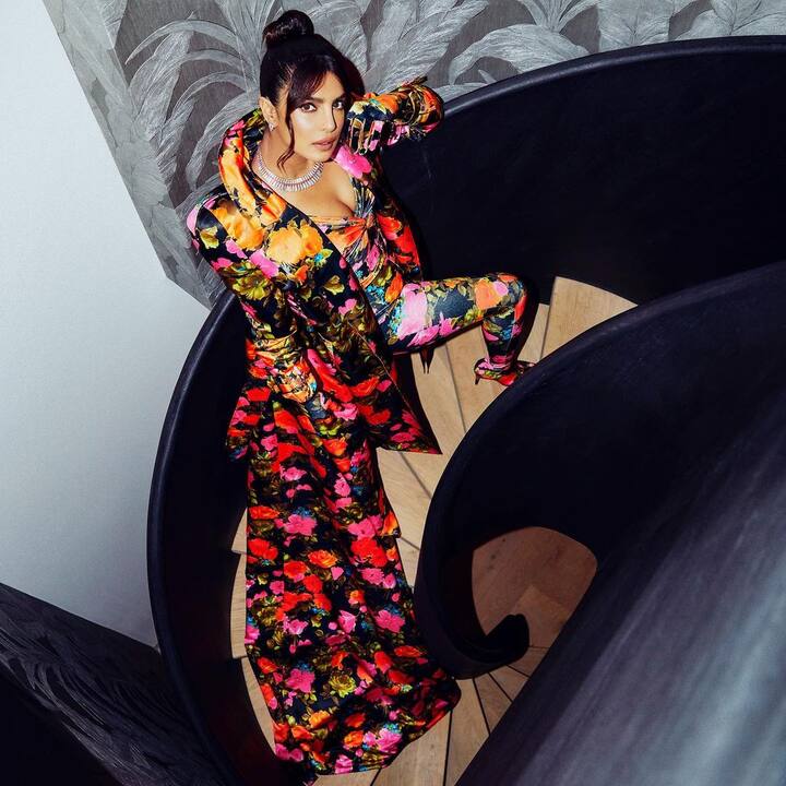 గ్లోబర్‌ స్టార్‌ ప్రియాంక లేటెస్ట్ గా తన ఇన్ స్టా గ్రామ్ ల షేర్ చేసిన ఫొటోస్ వైరల్ అవుతున్నాయి. రంగురంగుల పూల ఔట్ ఫిట్ లో సీతాకోకచిలుకలా ముచ్చటగా ఉన్న ప్రియాంక భర్త నిక్ జోనస్ తో కలసి ఫొటోలకు ఫోజులిచ్చింది..