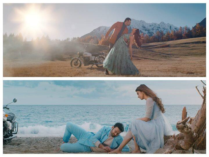 Radhe Shyam: అక్కడ ప్రభాస్ పాద పూజ... ఇక్కడ పూజతో కౌగిలింత! Prabhas touches Pooja Hegde feet in Radhe Shyam Aashiqui Aa Gayi teaser. But, in Telugu version of song teaser visuals are different Radhe Shyam: అక్కడ ప్రభాస్ పాద పూజ... ఇక్కడ పూజతో కౌగిలింత!