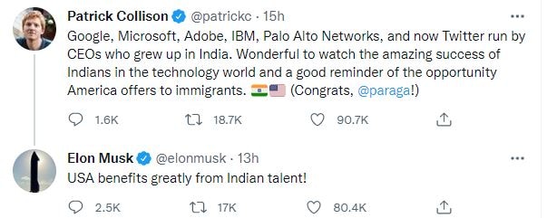 पराग अग्रवाल के Twitter का CEO बनने के बाद आनंद महिंद्रा, Elon Musk ने किए ये ट्वीट, जानें वायरस का क्यों जिक्र आया