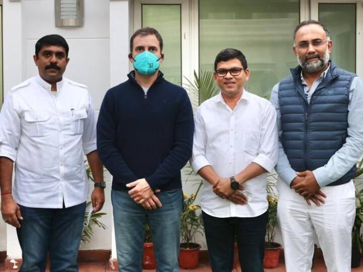 Goa Election 2022: Goa Forward Party MLAs meet Rahul Gandhi, extend support to Congress Goa Election 2022: कांग्रेस और गोवा फॉरवर्ड पार्टी के बीच गठबंधन तय, राहुल गांधी से मिले विजय सरदेसाई