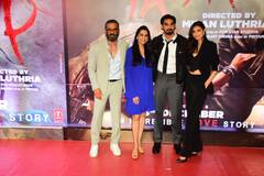 PICS: Ahan Shetty Poses With GF Tania Shroff At Premiere Of His Debut Film 'Tadap'