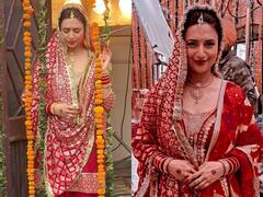 Divyanka Tripathi Punjabi Kudi: माथे पर टीका, लाल सूट सलवार पहन Divyanka Tripathi बनी पंजाबी कुड़ी, फैंस के सामने दिखाए जलवे