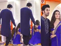 ‘Dump Him’! Ranbir Kapoor Trolled For Kicking Alia Bhatt's Lehenga During Diwali- Watch Viral Video