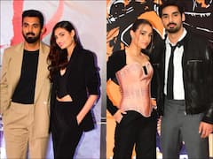 PICS: Ahan Shetty Poses With GF Tania Shroff At Premiere Of His Debut Film 'Tadap'