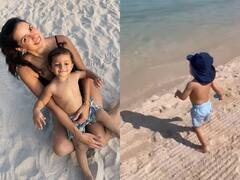 Natasa Bikini Fun: बिकिनी पहने बेटे के साथ रेत में खेलती दिखीं ये एक्ट्रेस, अचानक समंदर में दौड़ा बेटा तो देखिए कैसे बचाया