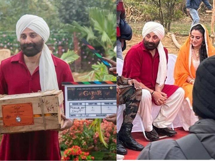 gadar-2-tara-singh-and-sakinas-pair-is-back picture-of Sunny Deol and Gadar 2 : तारा सिंह आणि सकिनाची जोडी पुन्हा येतेय, शूटिंगचे फोटो व्हायरल