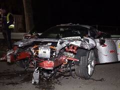 Ferrari SF90 स्ट्रेडल प्रोटोटाइप की हुई दिल दहला देने वाली टक्कर, उड़े परखच्चे